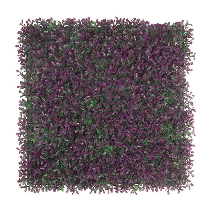 Artificial Boxwood Panel With Flowers